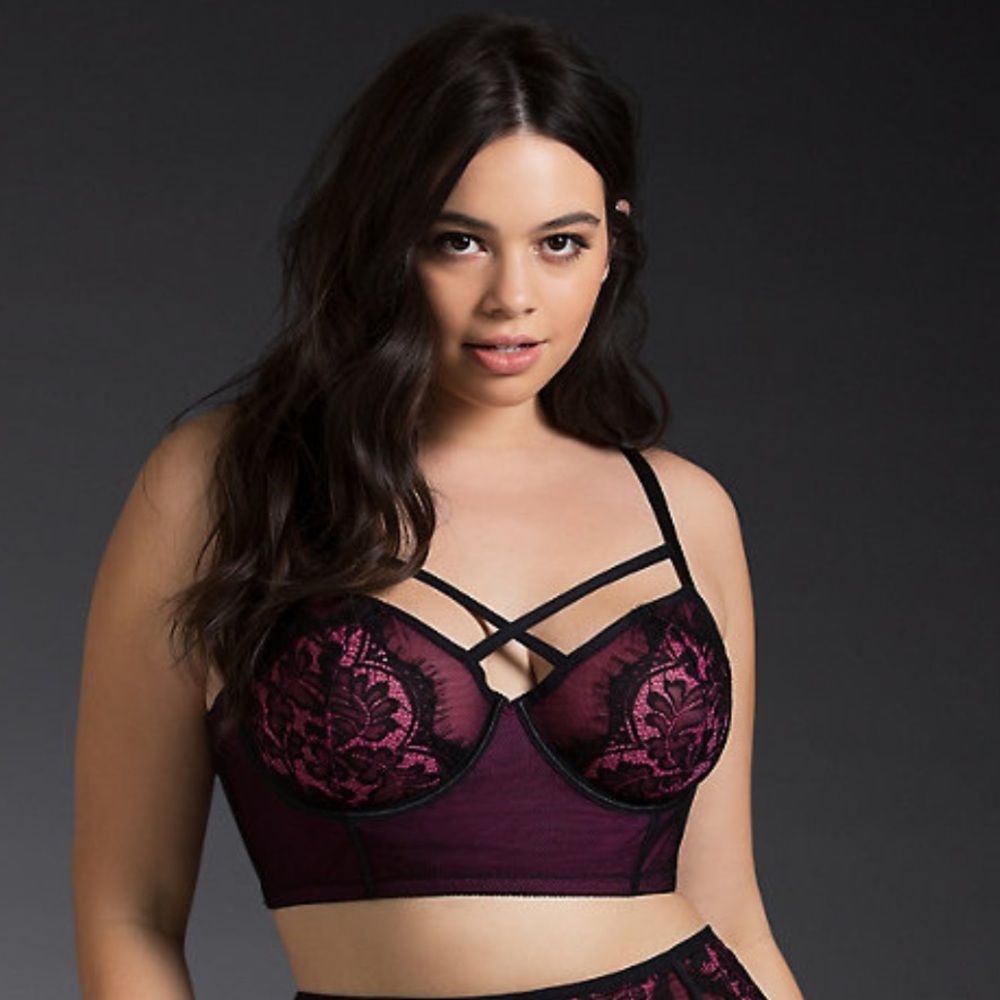 Torrid Strappy Mesh Longline Bralette